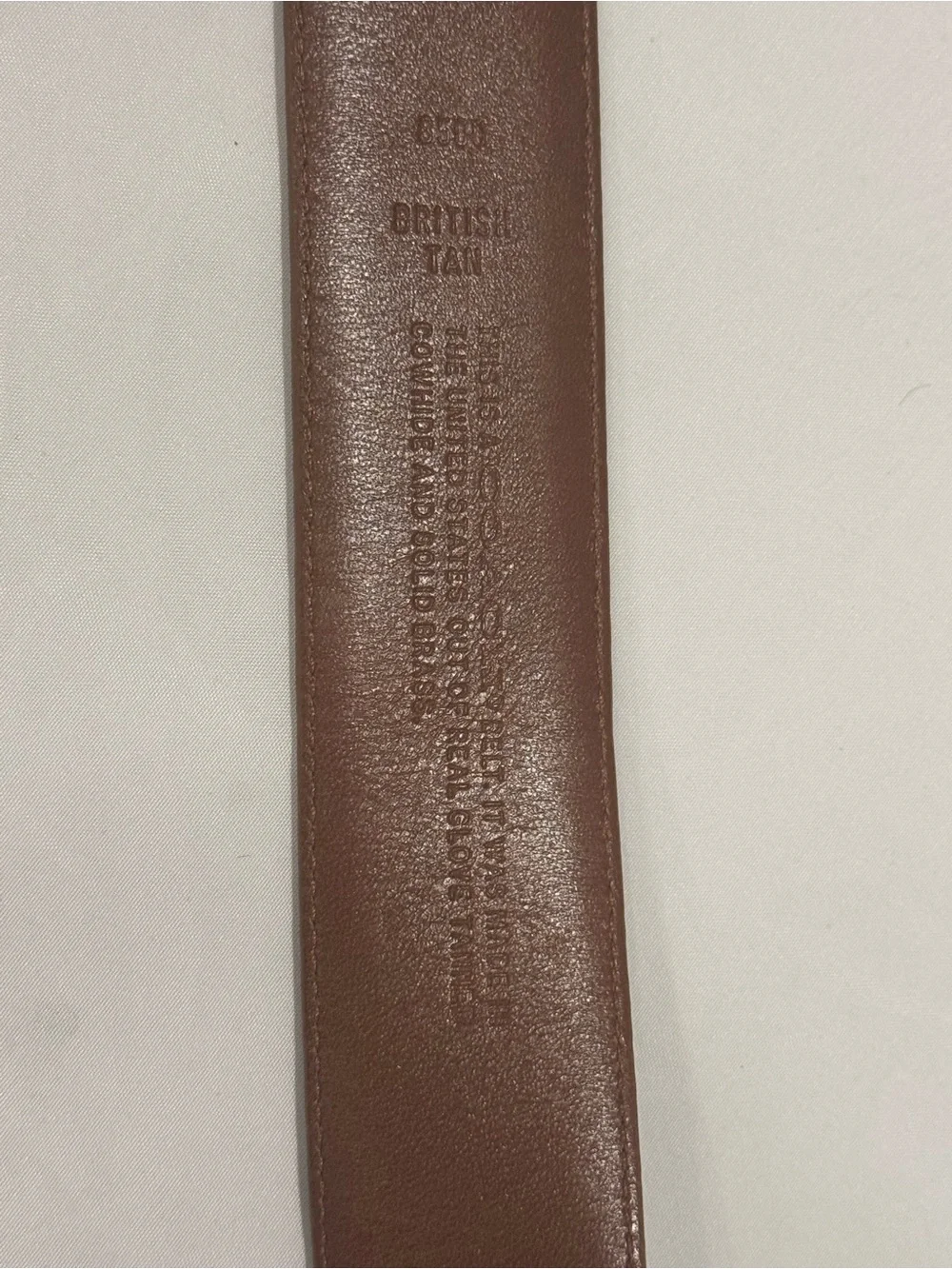 Vintage Coach Brown Leather Belt